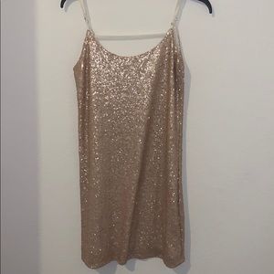 sequence mini dress